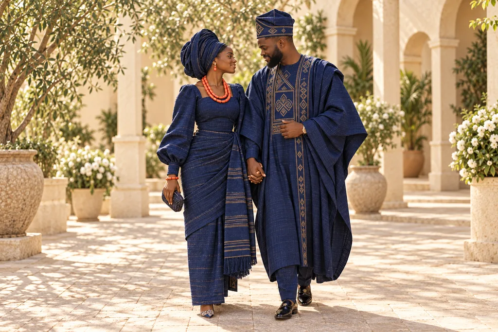 Ifeoma and Kachi walking together, fictional sample photograph