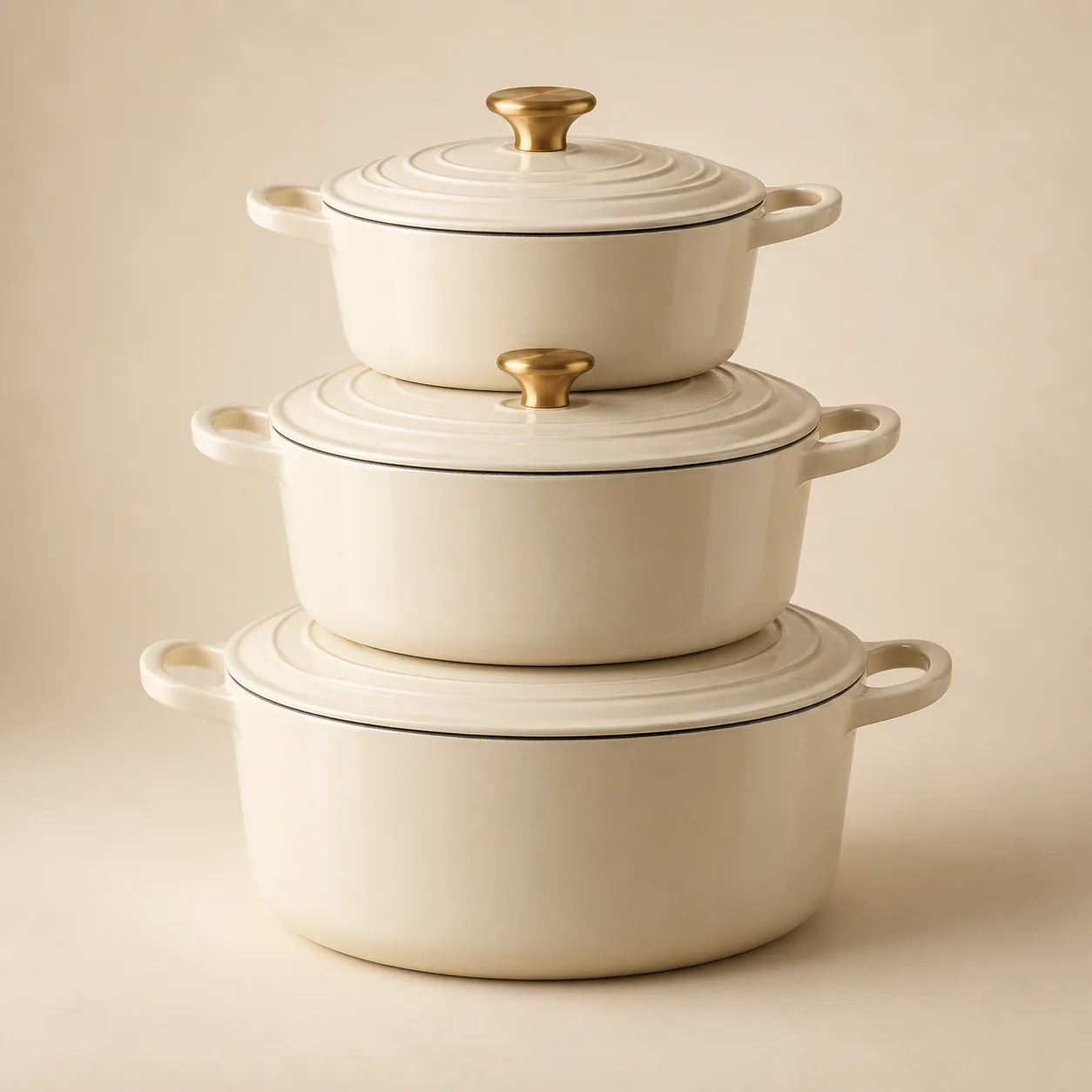 Enamel casserole set, sample gift