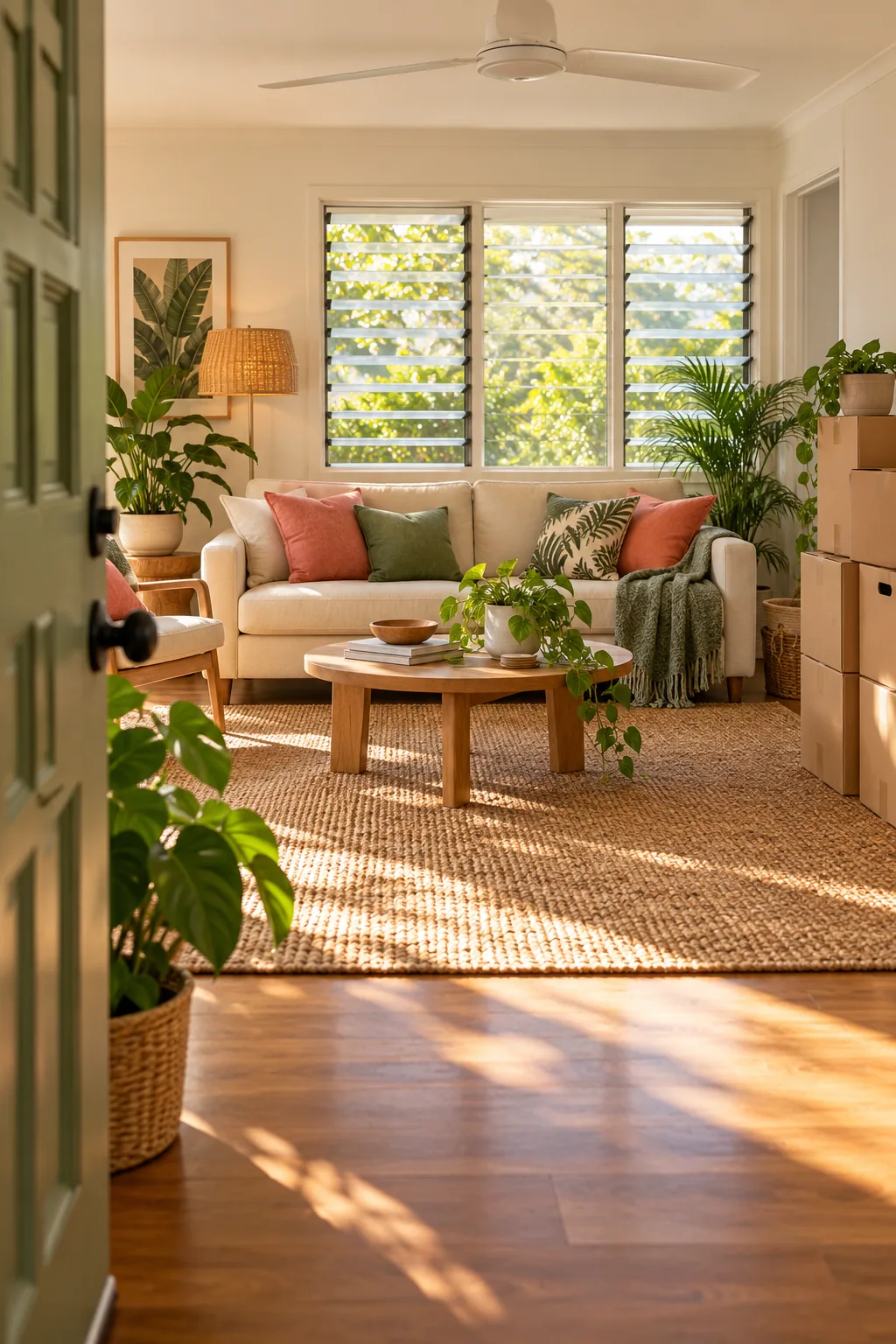 The bright living room, fictional sample photograph