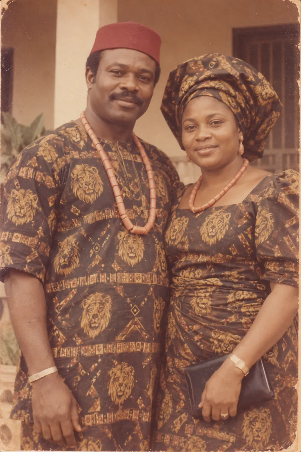 Ten years married, and still holding hands, 1978, fictional sample photograph